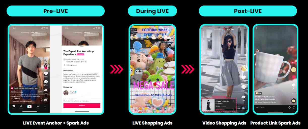 Livestream bán hàng trên TikTok Shop nhằm thúc đẩy chuyển đổi